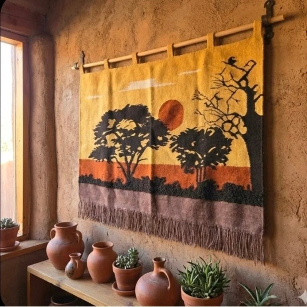 Sunset Wool Tapestry Wall Hanging‎ 48